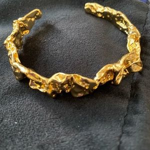 Brand new Amber Sceats 24k gold plated bracelet